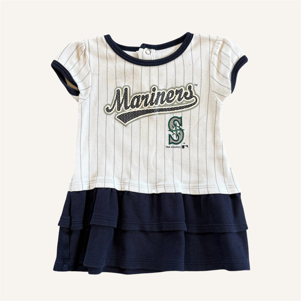 Seattle Mariners MLB Cotton Cheerleading Dress (6/12M)