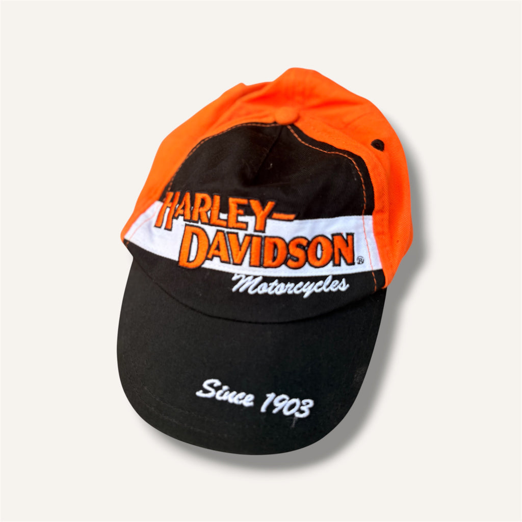 Harley Davidson Orange & Black Hat (Toddler)