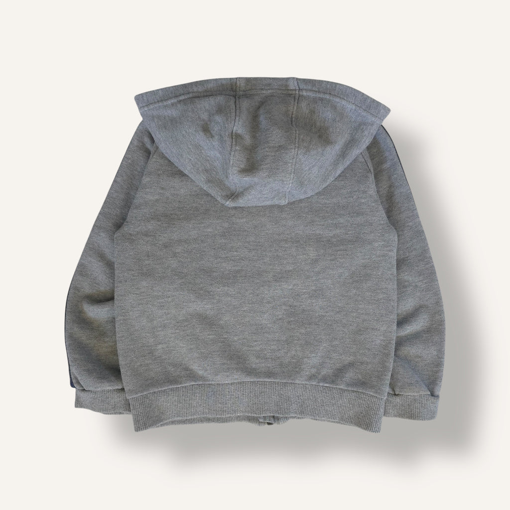 Y2K Grey and Navy "Nike" Embroided Zippy Hoodie (5/6)