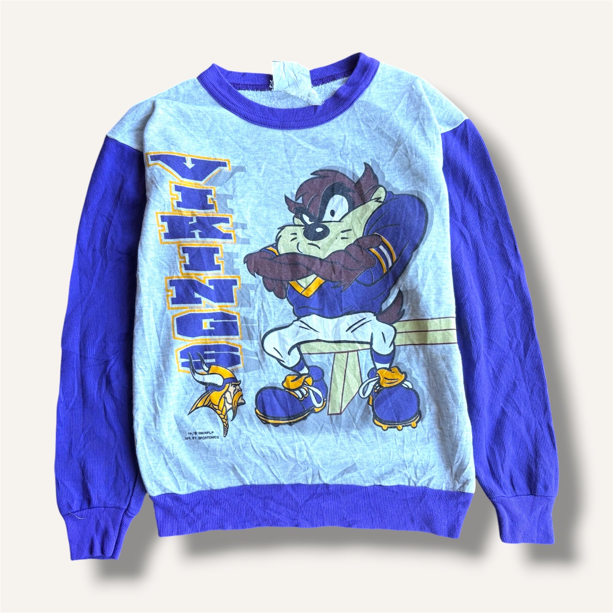 Vintage NFL Minnesota Vikings Taz Crew (8/10)
