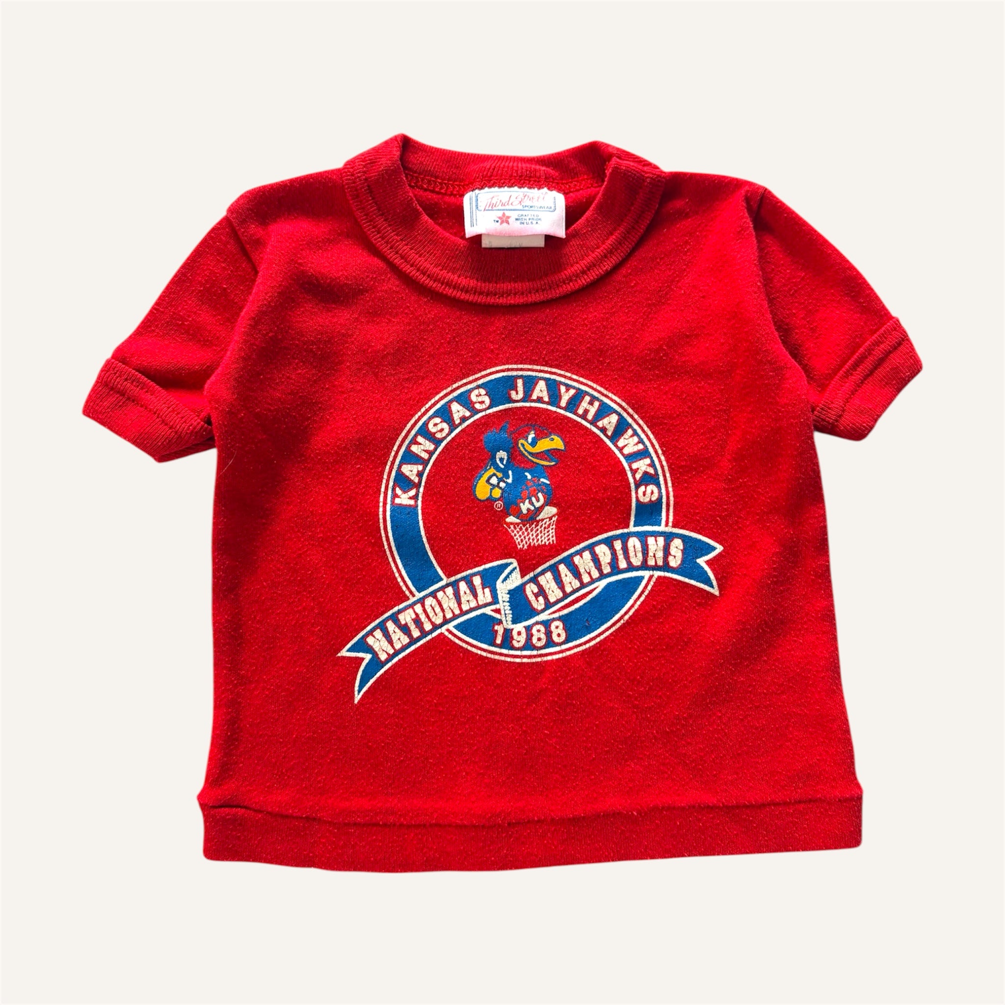 Kansas Jayhawks Vintage Graphic T-Shirt (6/12M)