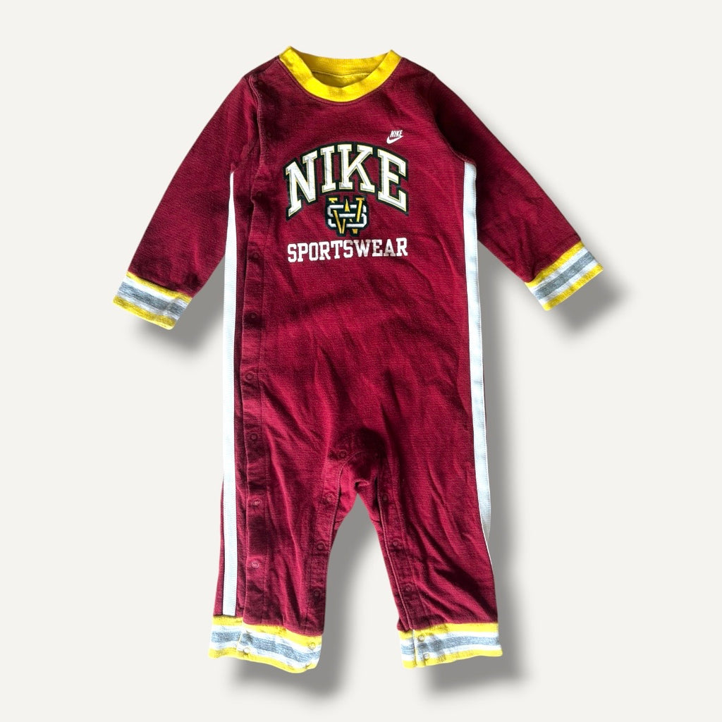Y2K Nike Burgundy Washington State Football Romper (12/18M)
