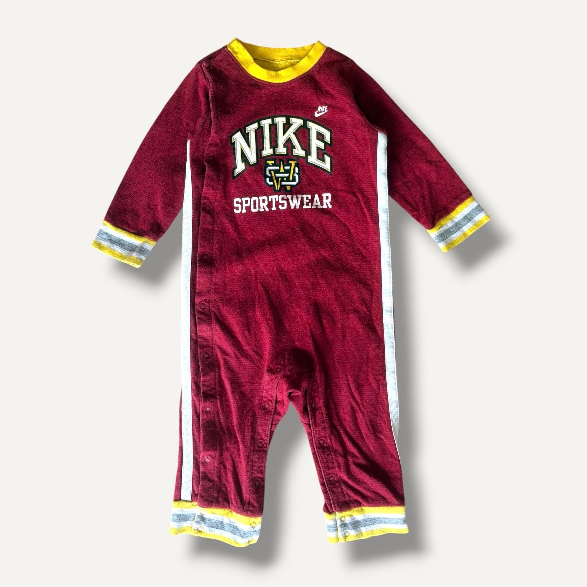 Y2K Nike Burgundy Washington State Football Romper (12/18M)