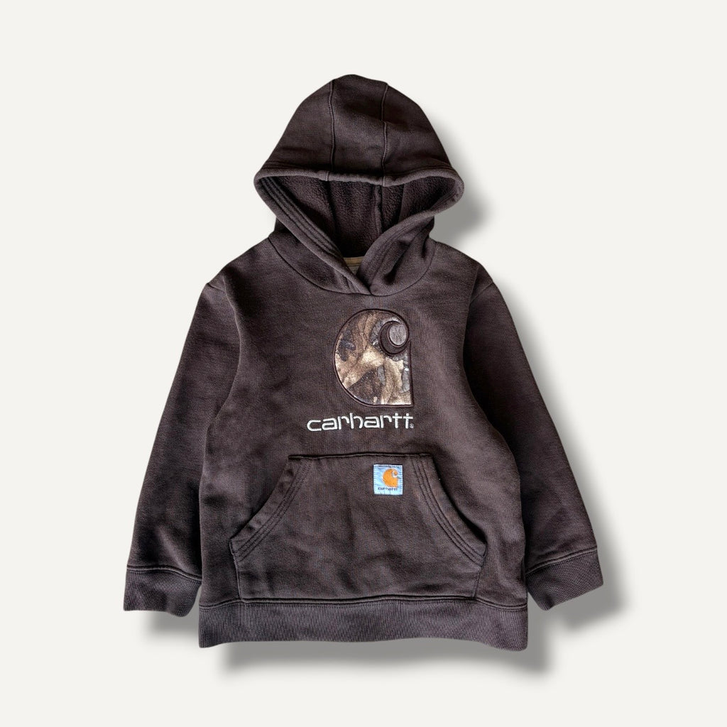 Carhartt Classic Brown Hoodie with Real Tree Logo (5)