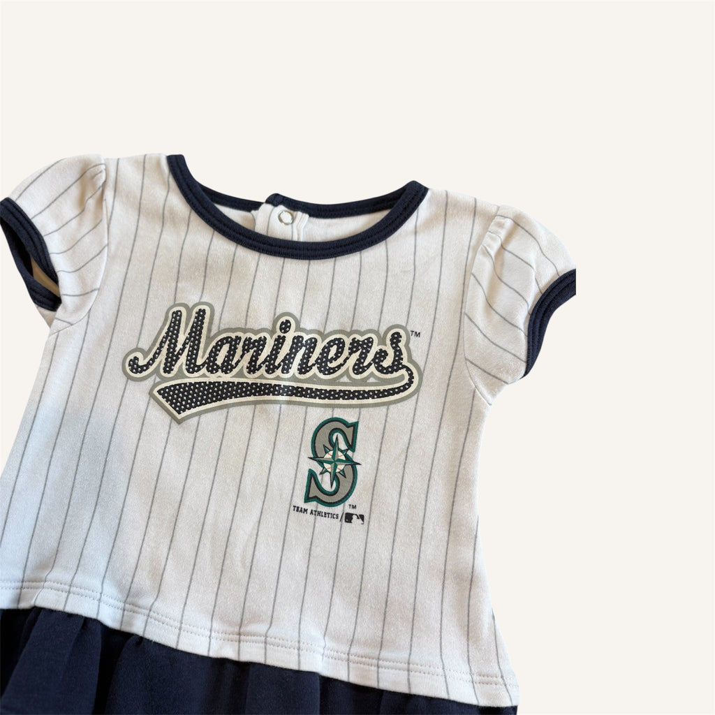 Seattle Mariners MLB Cotton Cheerleading Dress (6/12M)