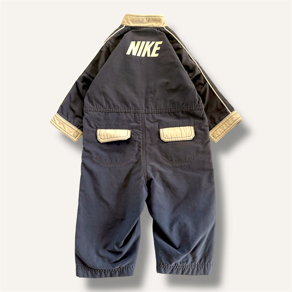 Y2K Dusty Navy Windbreaker Nike Boiler Suit (1-2T)