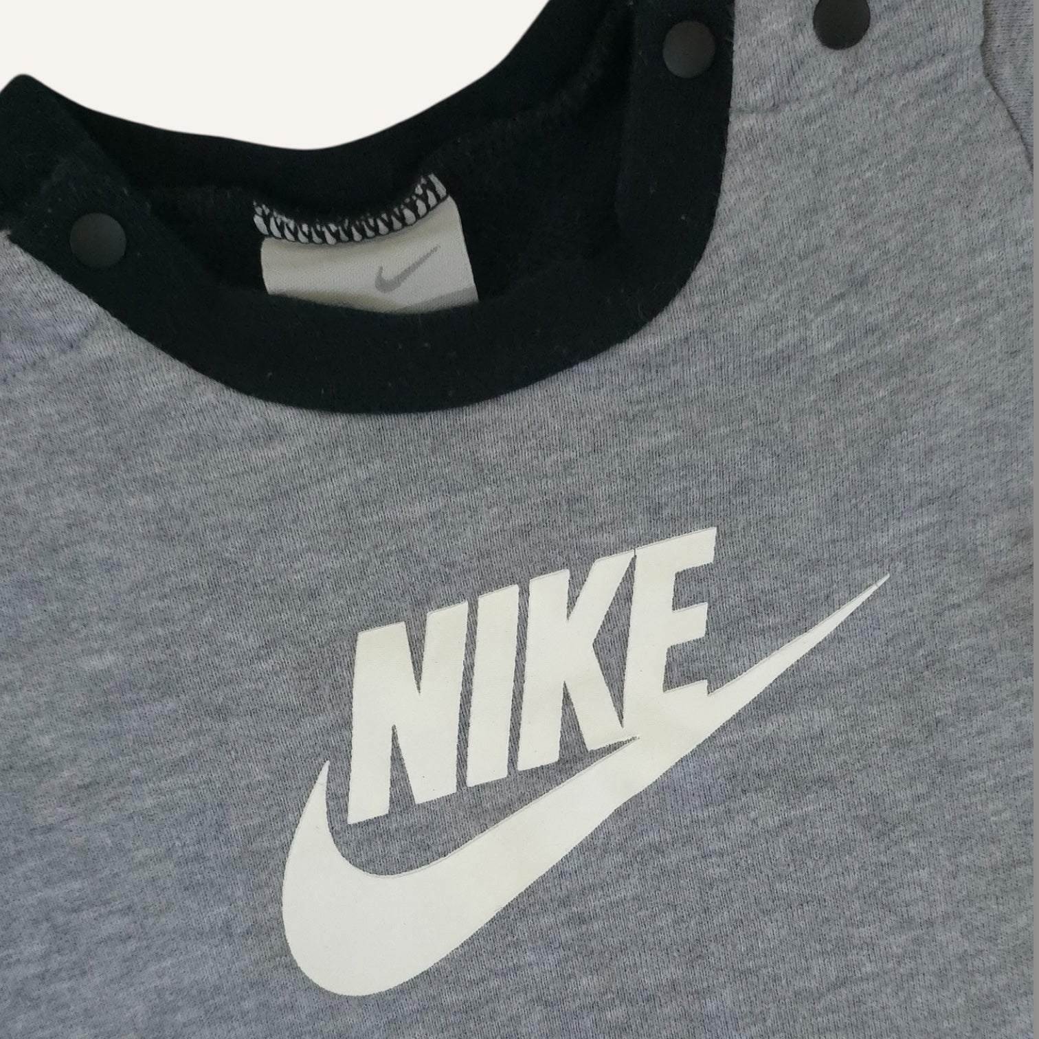 Y2K Nike Grey and Black Romper (6/12M)
