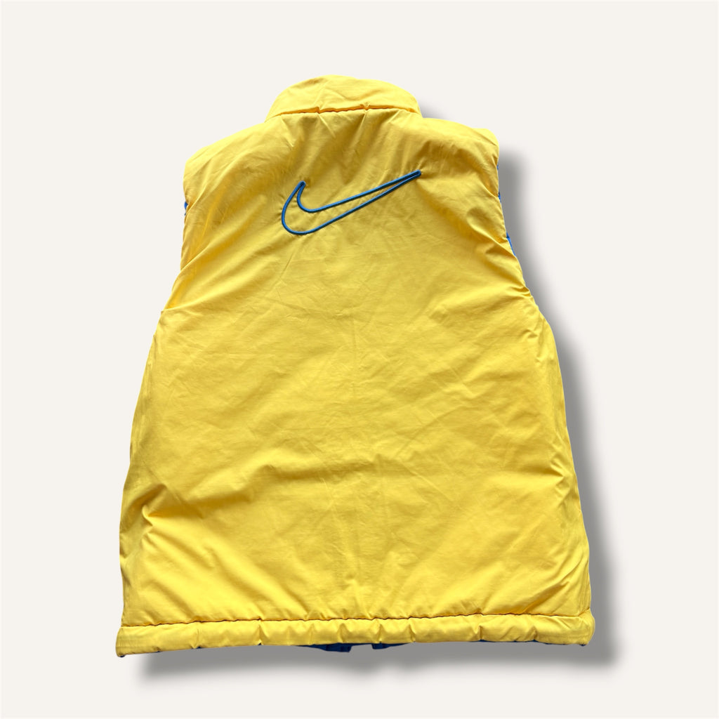 Y2K Nike Yellow and Blue Reversible Vest (3T)