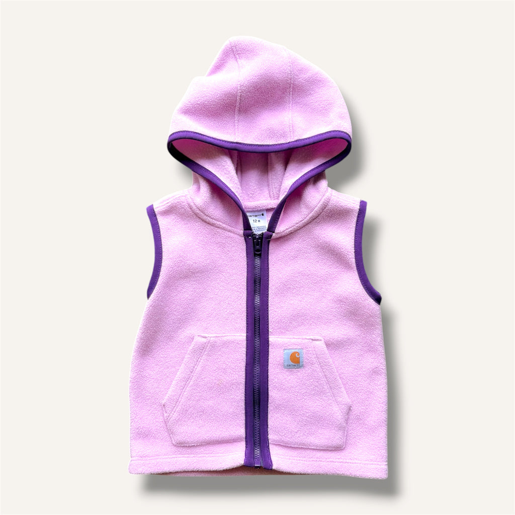 Carhartt Lilac Pink Fleece Vest (6/12M)