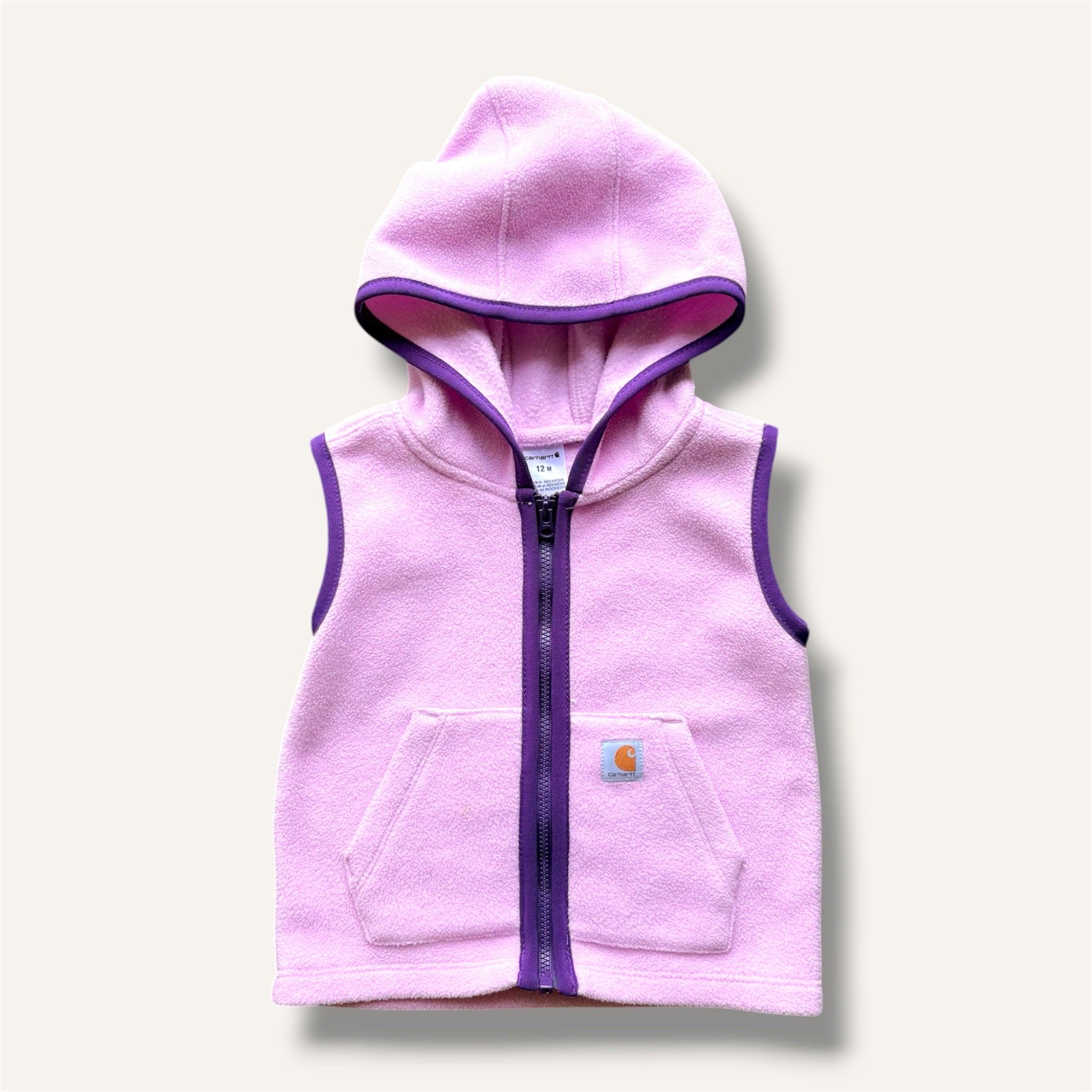 Carhartt Lilac Pink Fleece Vest (6/12M)