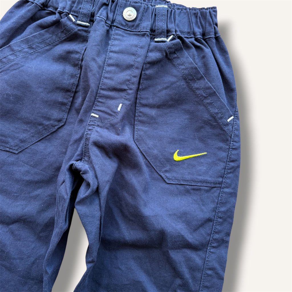 Y2K Nike Navy w Green Tick Pants (4/5)