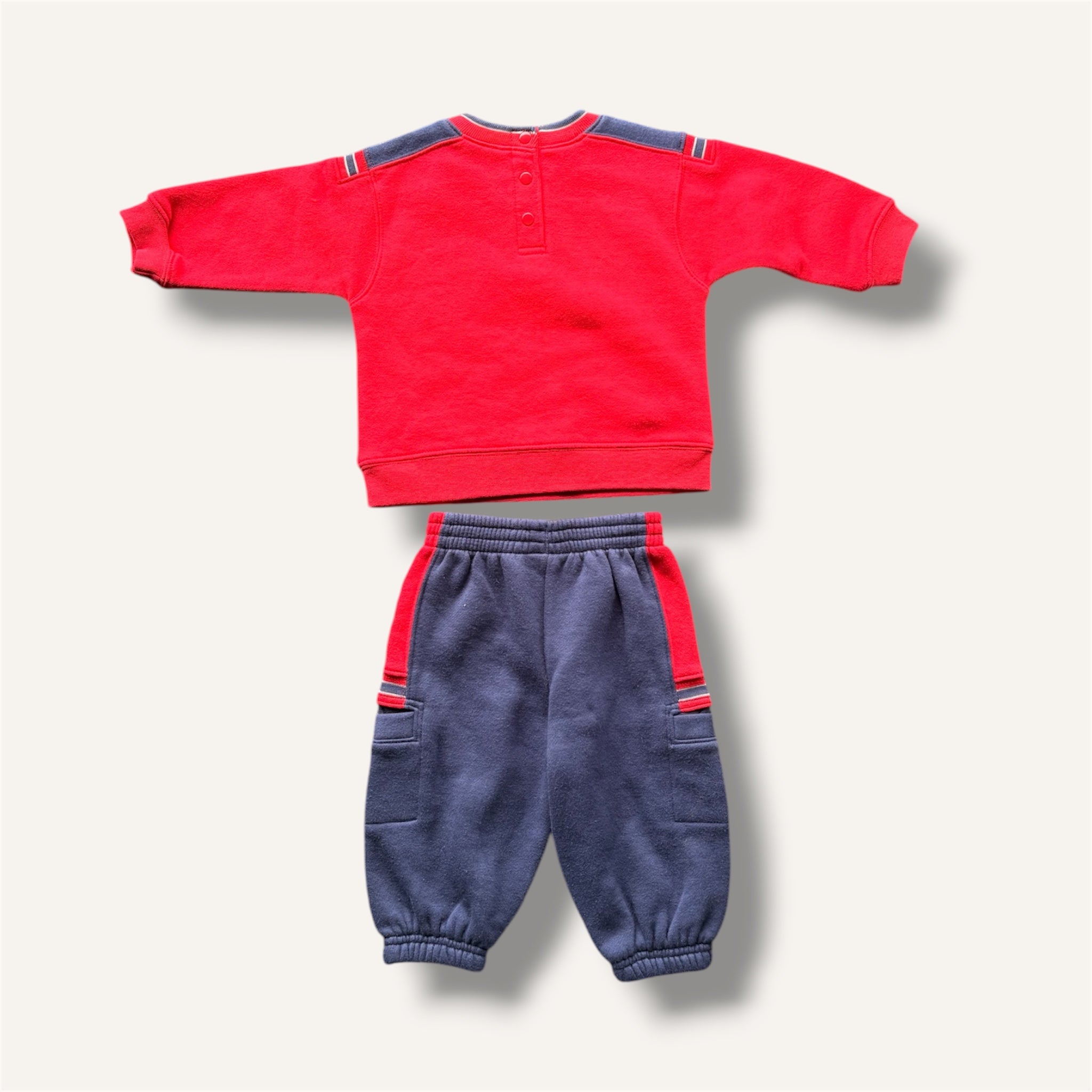 Y2K BNWT Nike Red/Navy Crew Neck and Pants Set (6/12M)