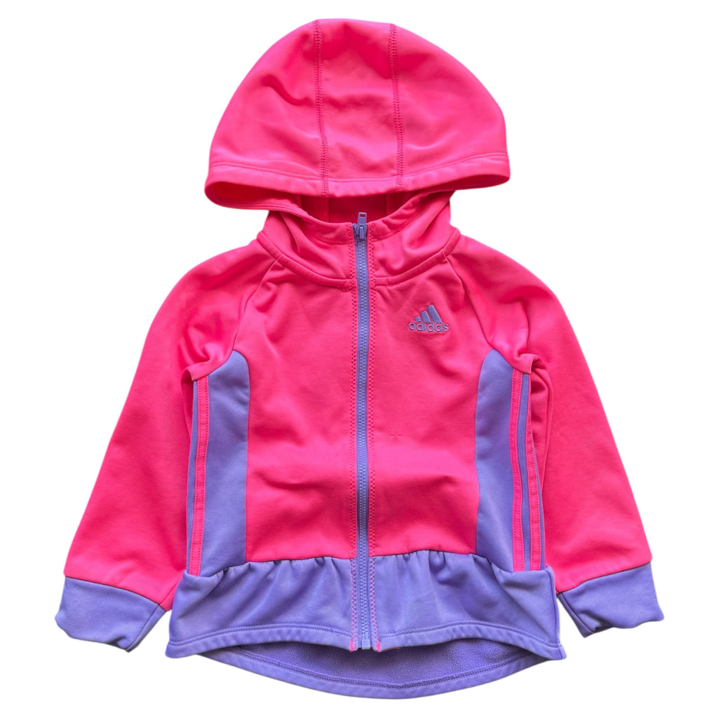 Pink & Purple Peplum Adidas Jacket (2T)
