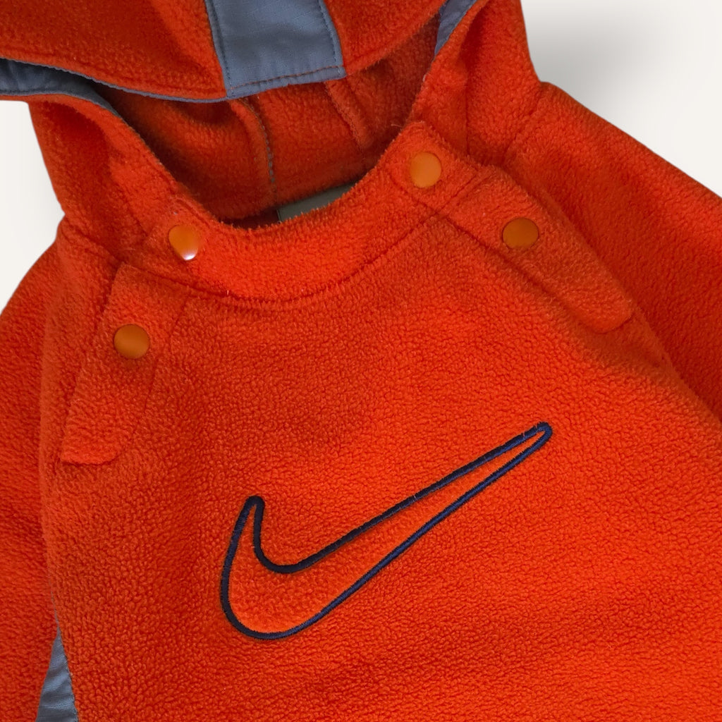Y2K Nike Orange Fleece Hoodie (12/18M)