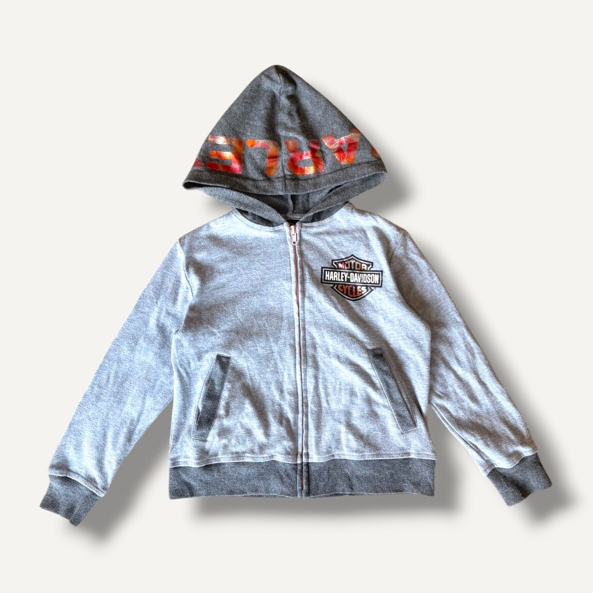 Harley Davidson Grey Zip-up Jacket (4/5)