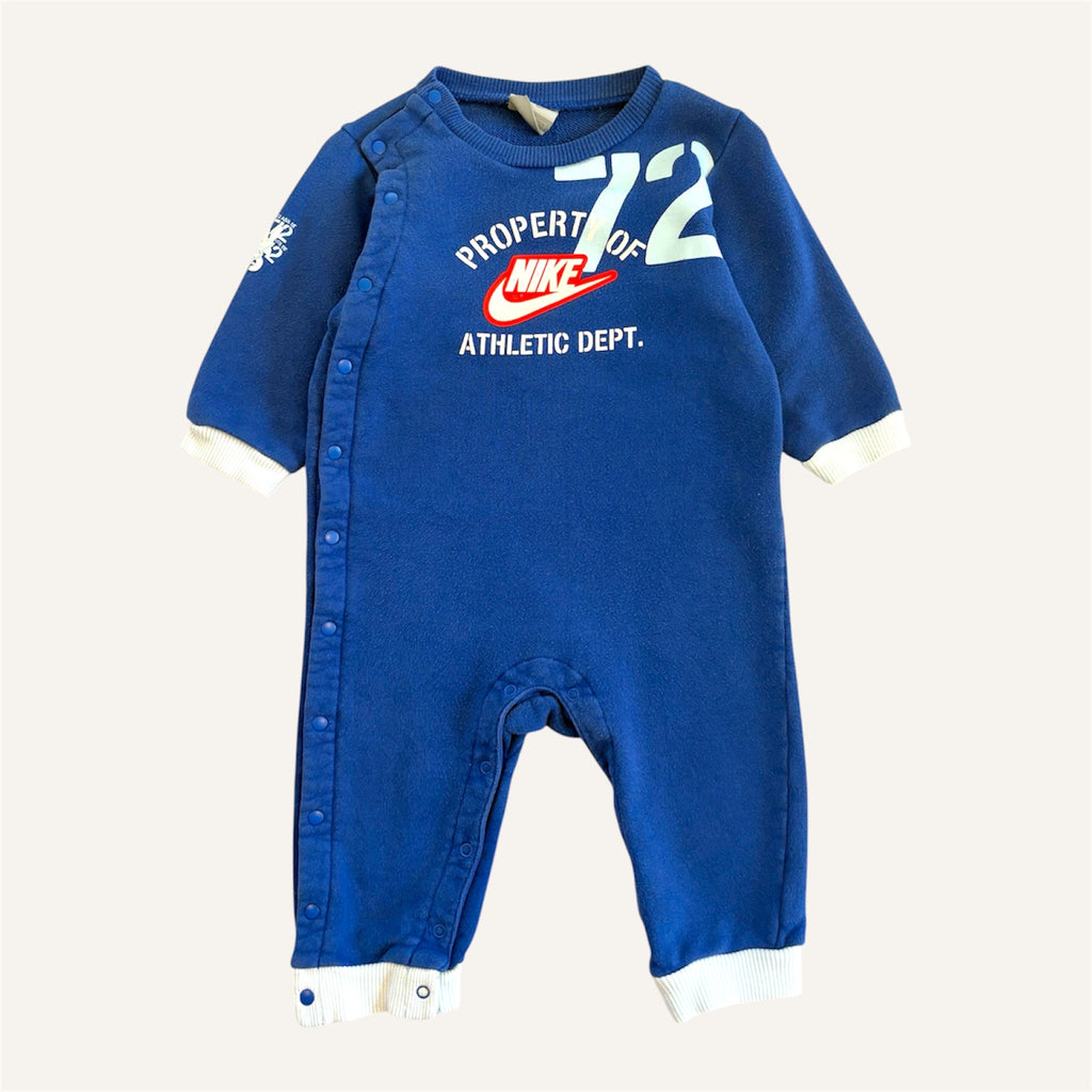 Y2K Blue Athletic Dept Nike Full Romper (12/18M)