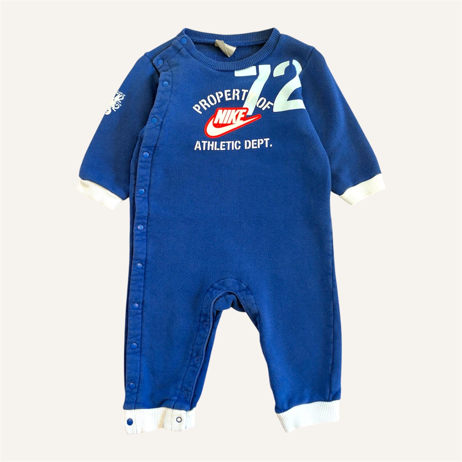 Y2K Blue Athletic Dept Nike Full Romper (12/18M)