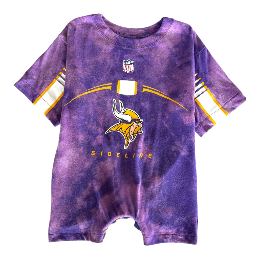 Tie Dye Vikings Reckless Romper (3T).