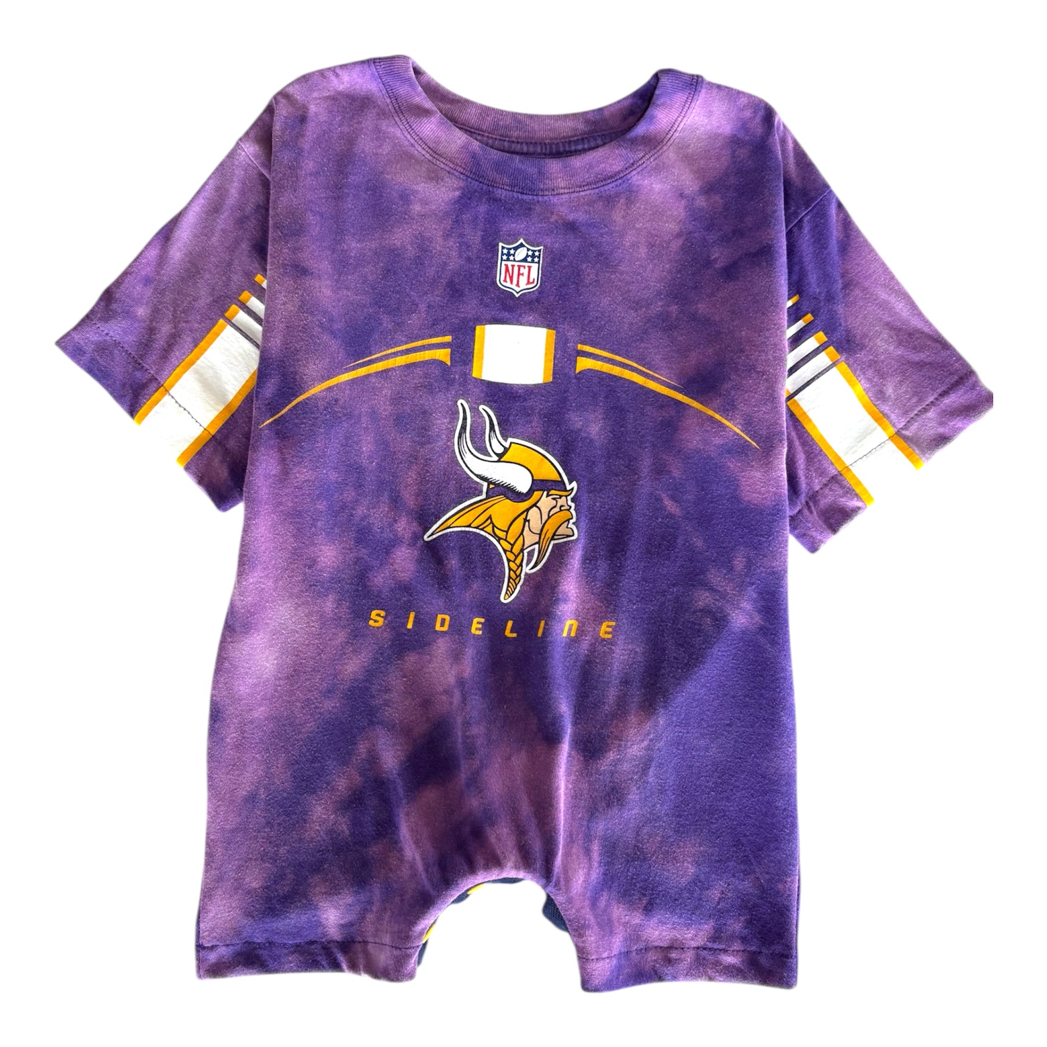 Tie Dye Vikings Reckless Romper (3T).