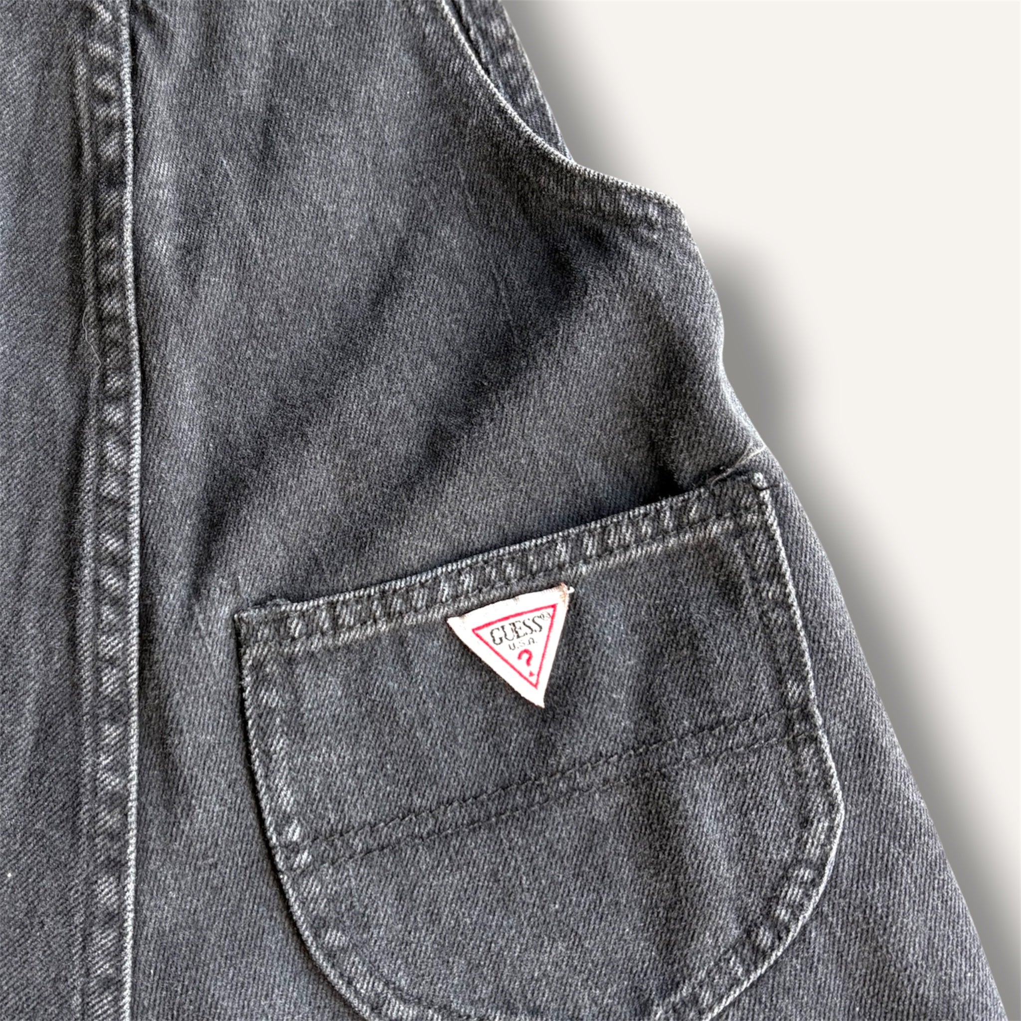 Vintage Black Denim Guess Dress (3T)