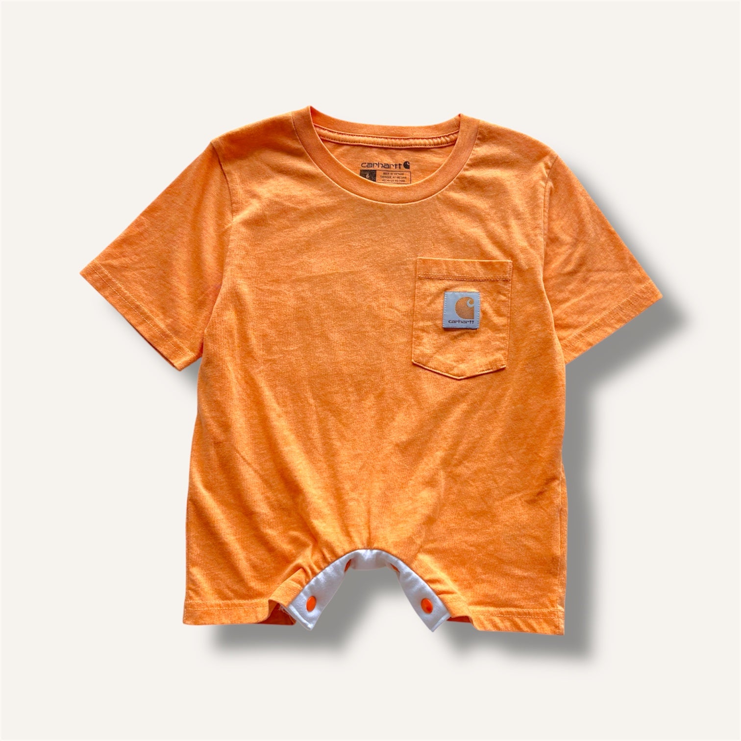 Carhartt Orange Deer Reckless Romper (6/12M)