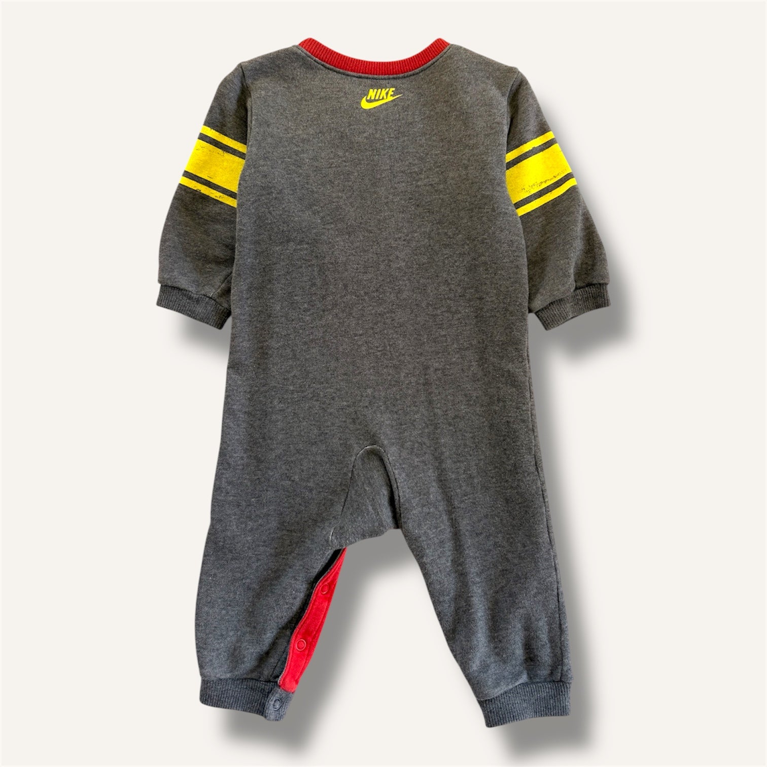 Y2K Red and Dark Grey Nike Full Length Romper (12/18M)
