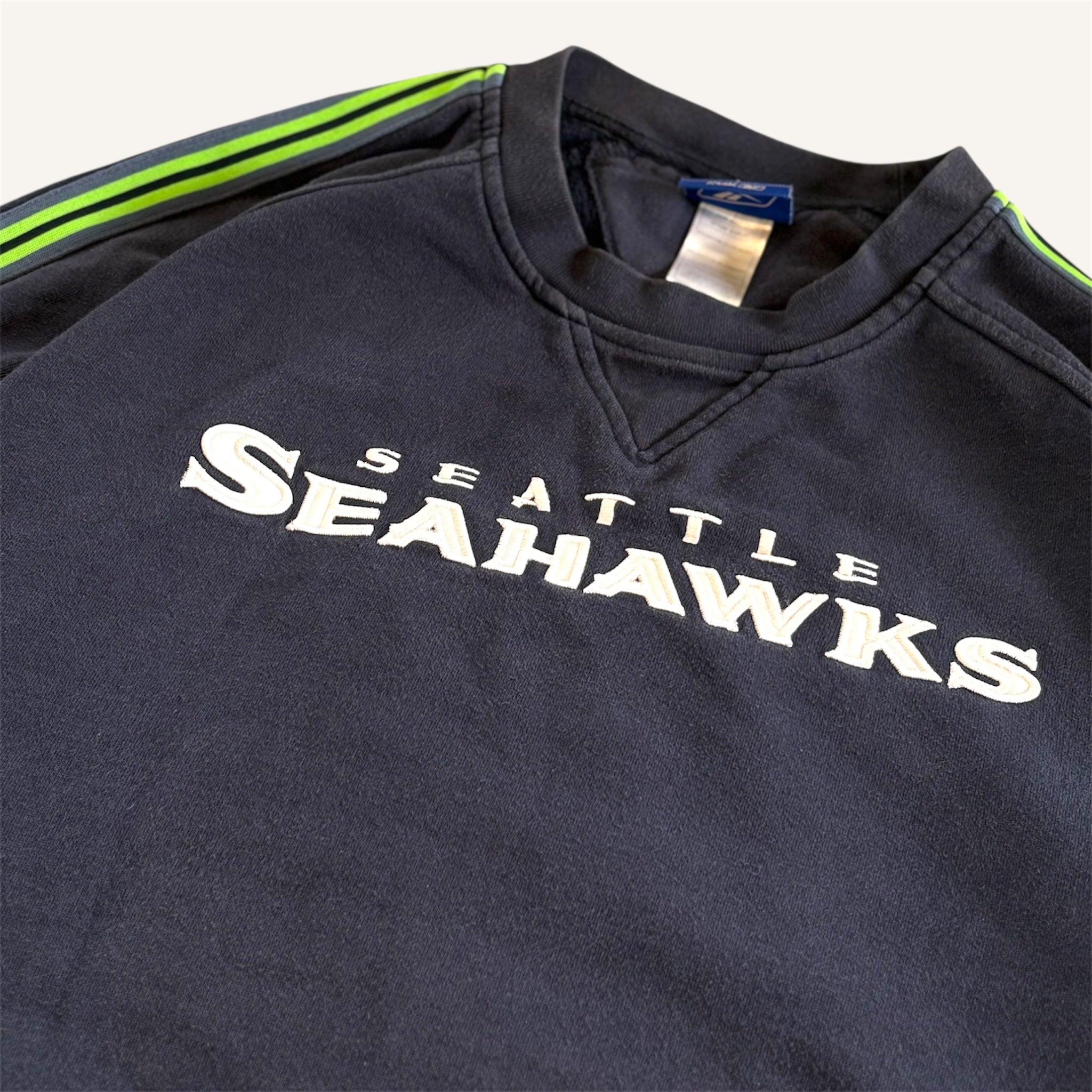 NFL Seattle Seahawks Adult Vintage Crew (Adults Large)