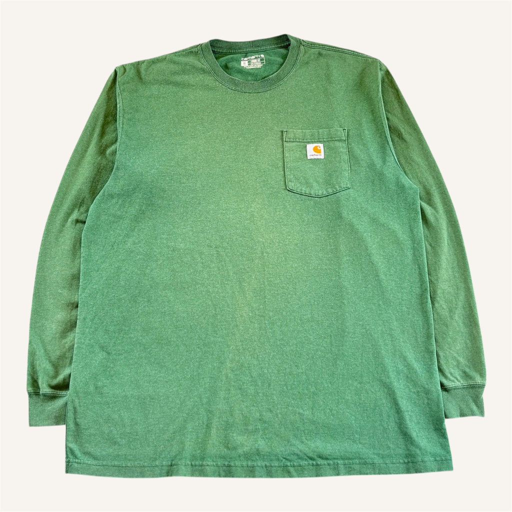 Carhartt Adults Forrest Green Long Sleeve T-shirt (Adults XL)