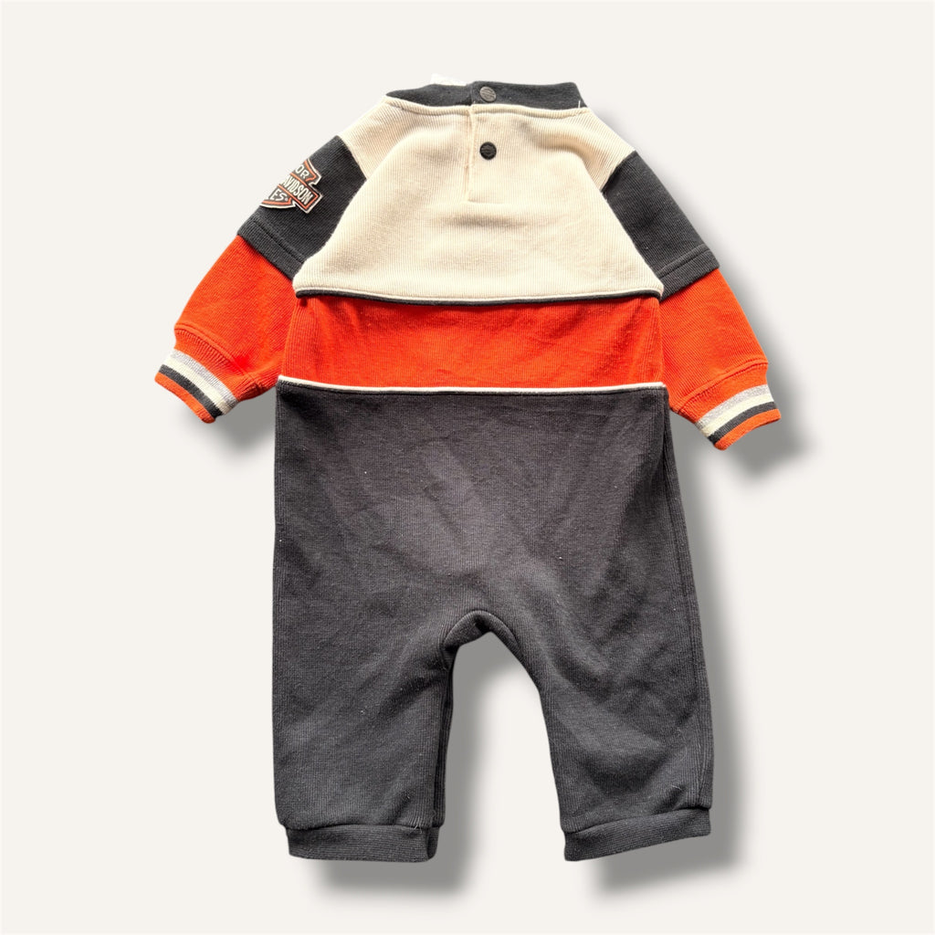 Vintage Harley Davidson Winter Romper (3/6M)