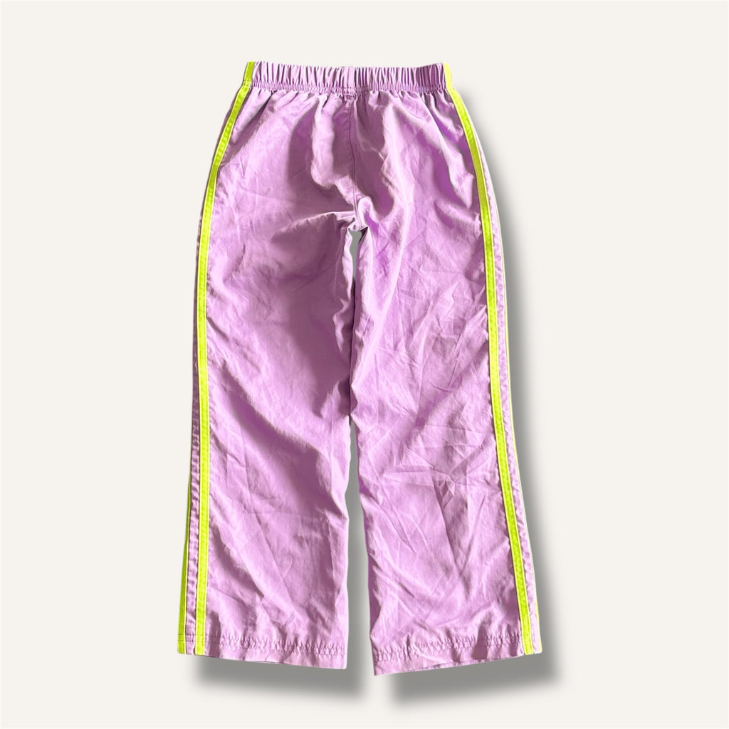 Adidas Fluro Green & Lilac Windbreaker Pants (6)