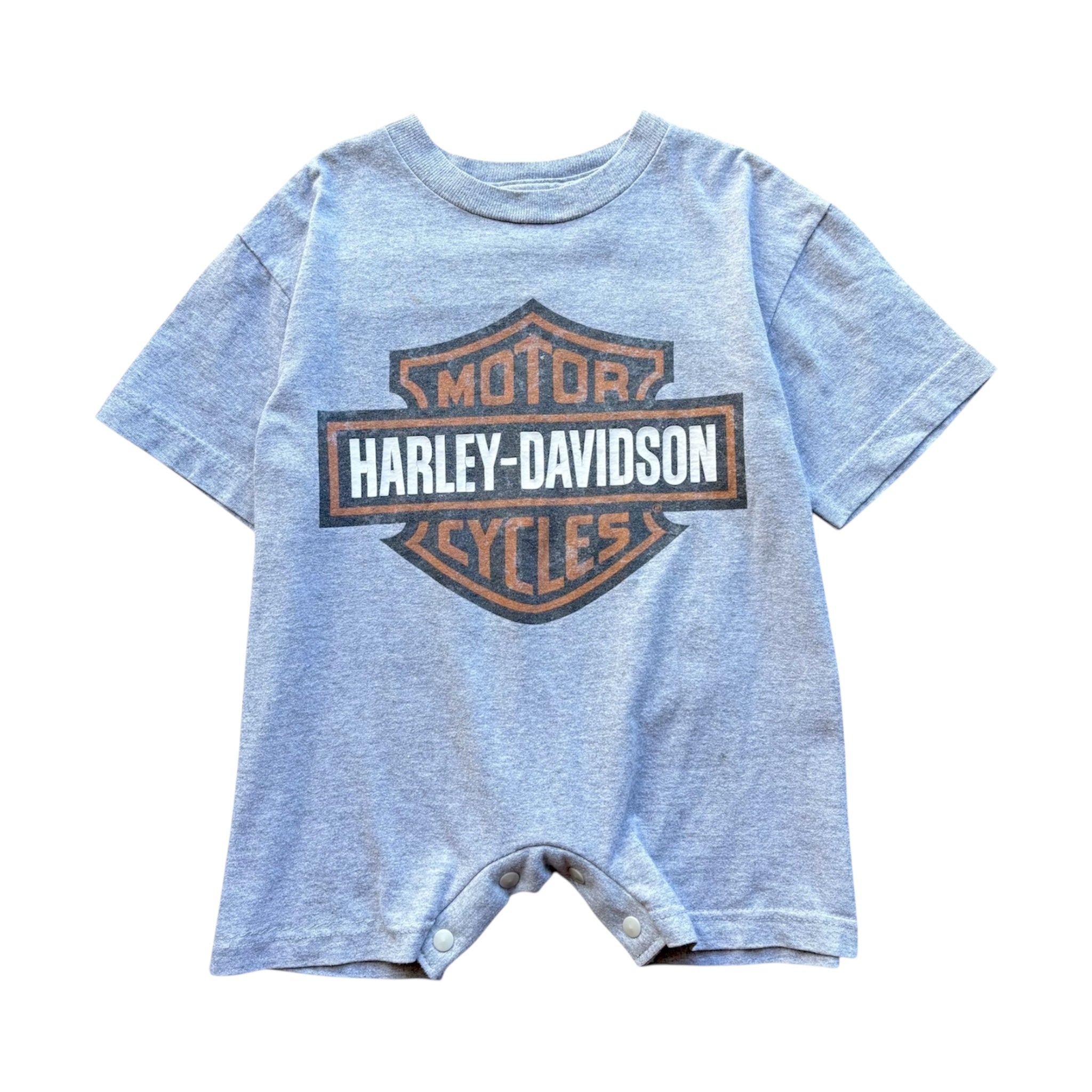 Grey Harley Davidson Reckless Romper (3T)