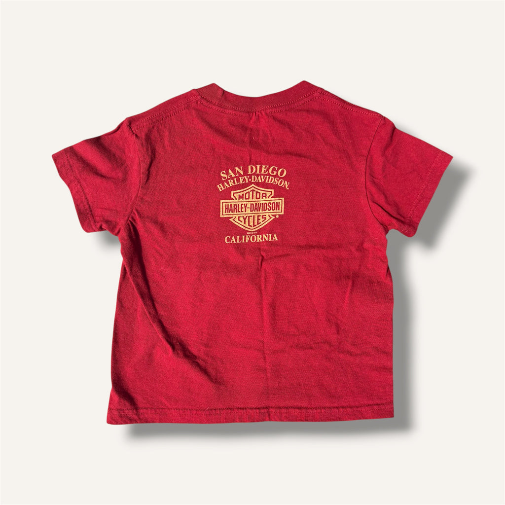 Harley Davidson Burgundy Graphic T-shirt San Diego (4/5)