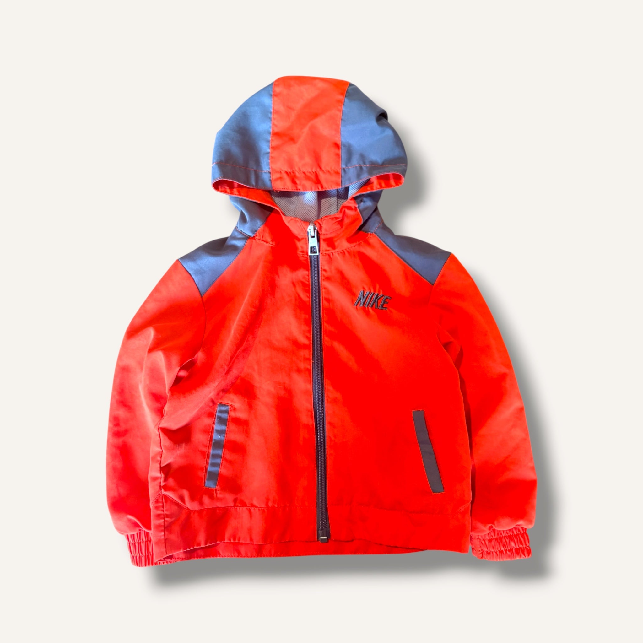 Nike Orange and Grey Track Jacket (2T)