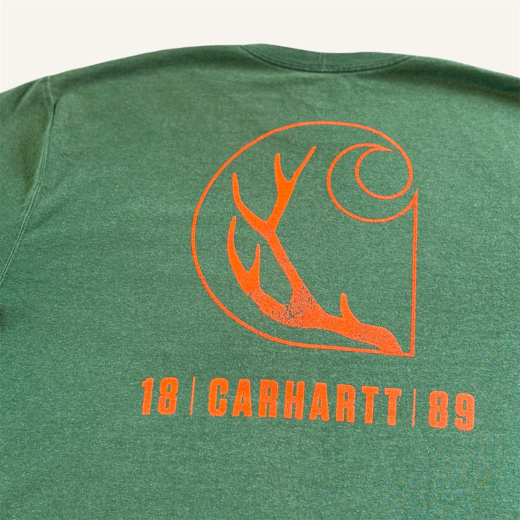 Carhartt Adults Forrest Green Long Sleeve T-shirt (Adults XL)