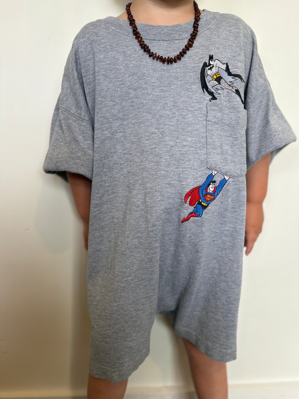 Batman X Superman vintage 1999 Reckless Romper (3T)