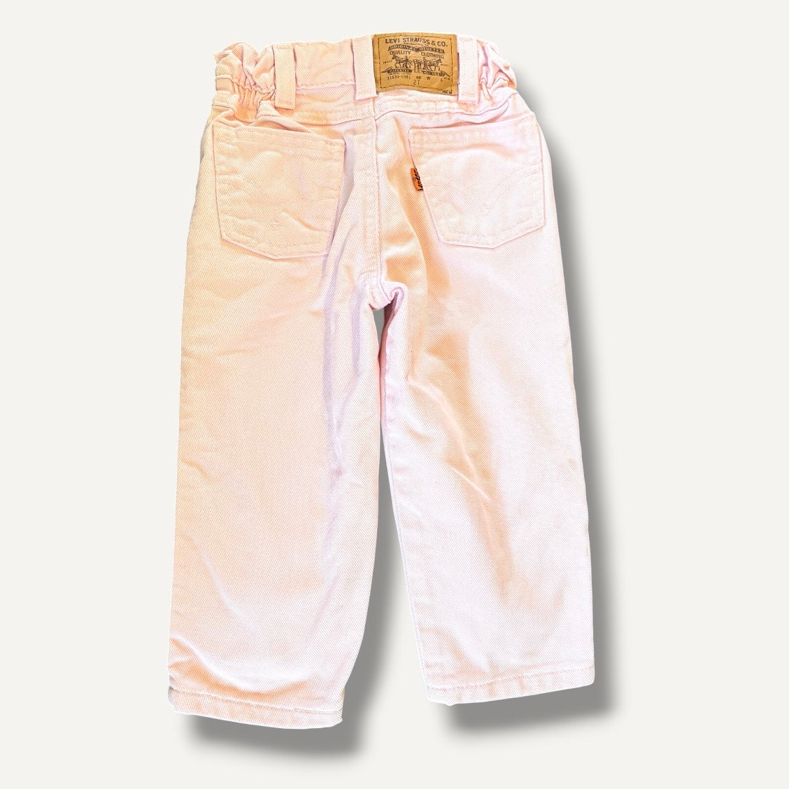 Levi Vintage Pink Jeans, Orange Tab  (2T)