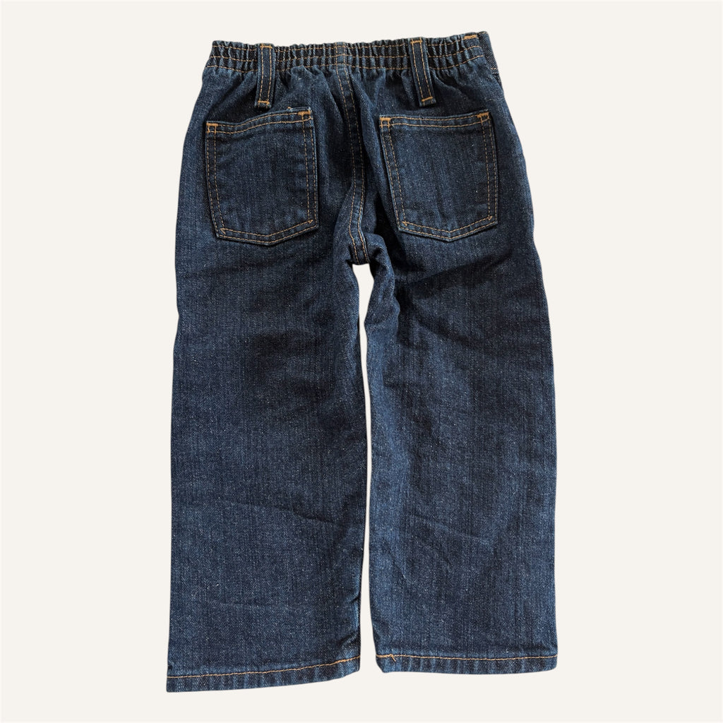 Wrangler Straight Leg Dark Wash Denim Jeans (3T)