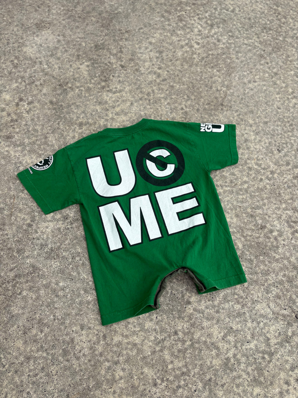 WWE Green John Cena Reckless Romper (3T)