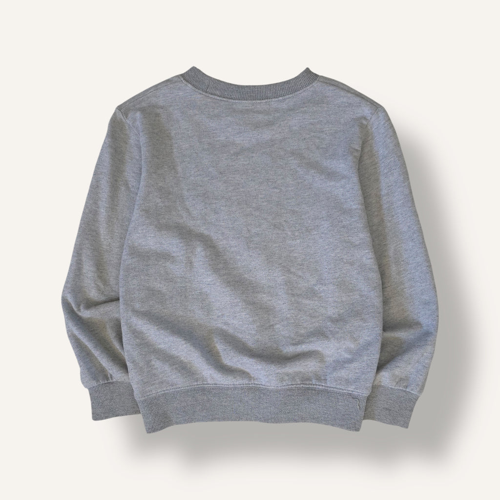 90s Nike Grey and Navy "Nike" Embroided Crewneck (5/6)