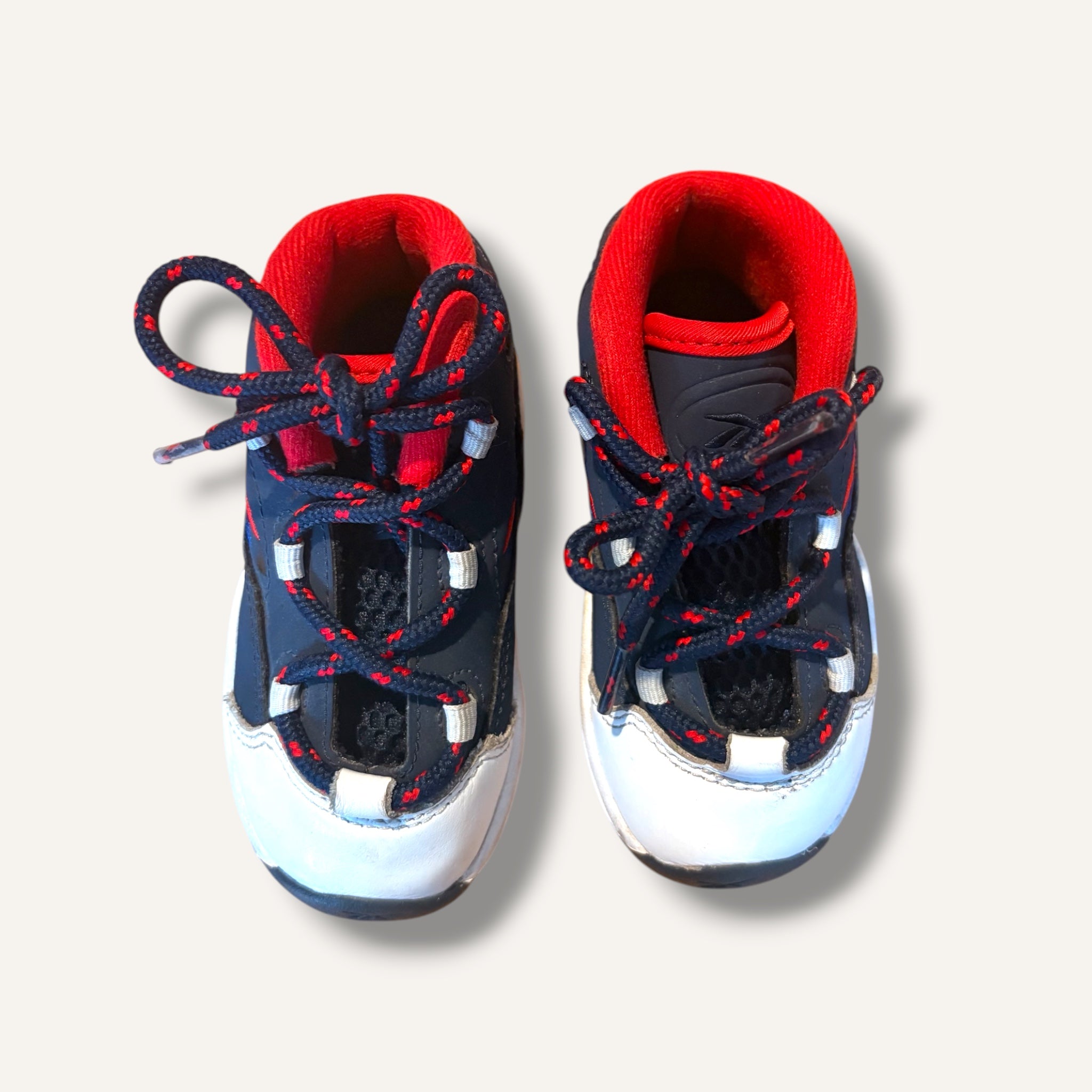 Navy and White Reebok Shoes (7C)