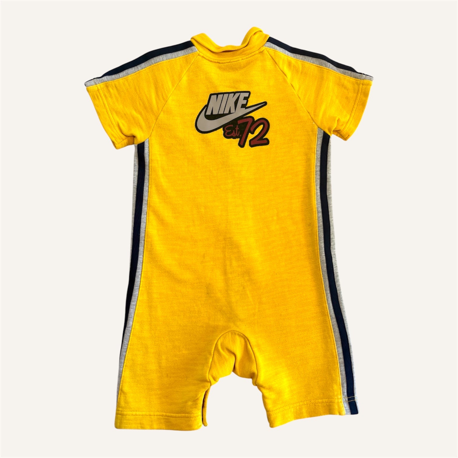 Y2K Yellow Athletics Sports Short Sleeved Summer Romper (2-3T)