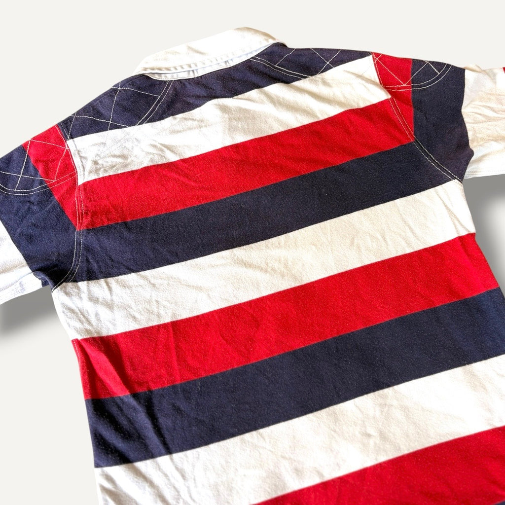 Polo Ralph Lauren Red, White & Navy Striped Rugby Jersey (8)