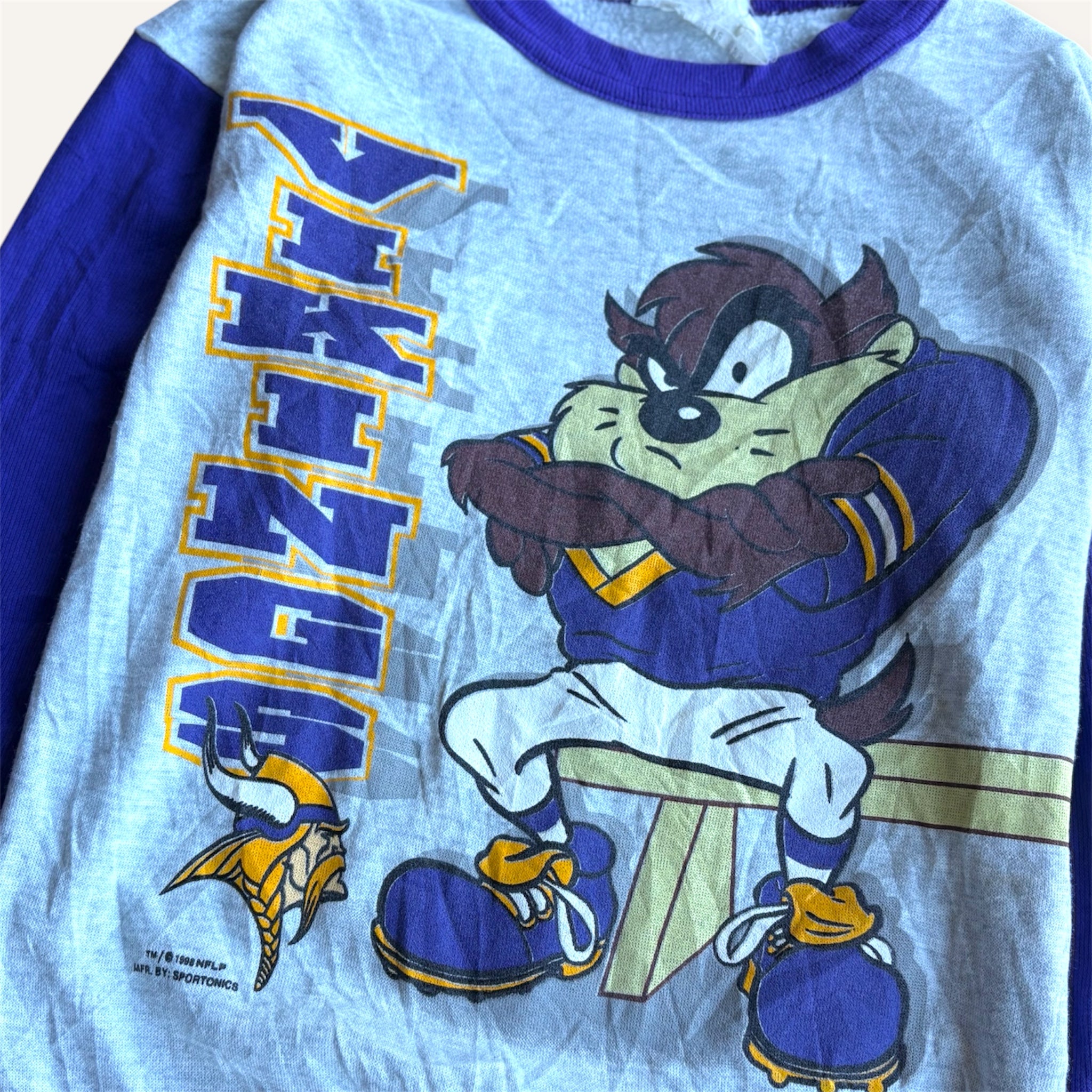 Vintage NFL Minnesota Vikings Taz Crew (8/10)