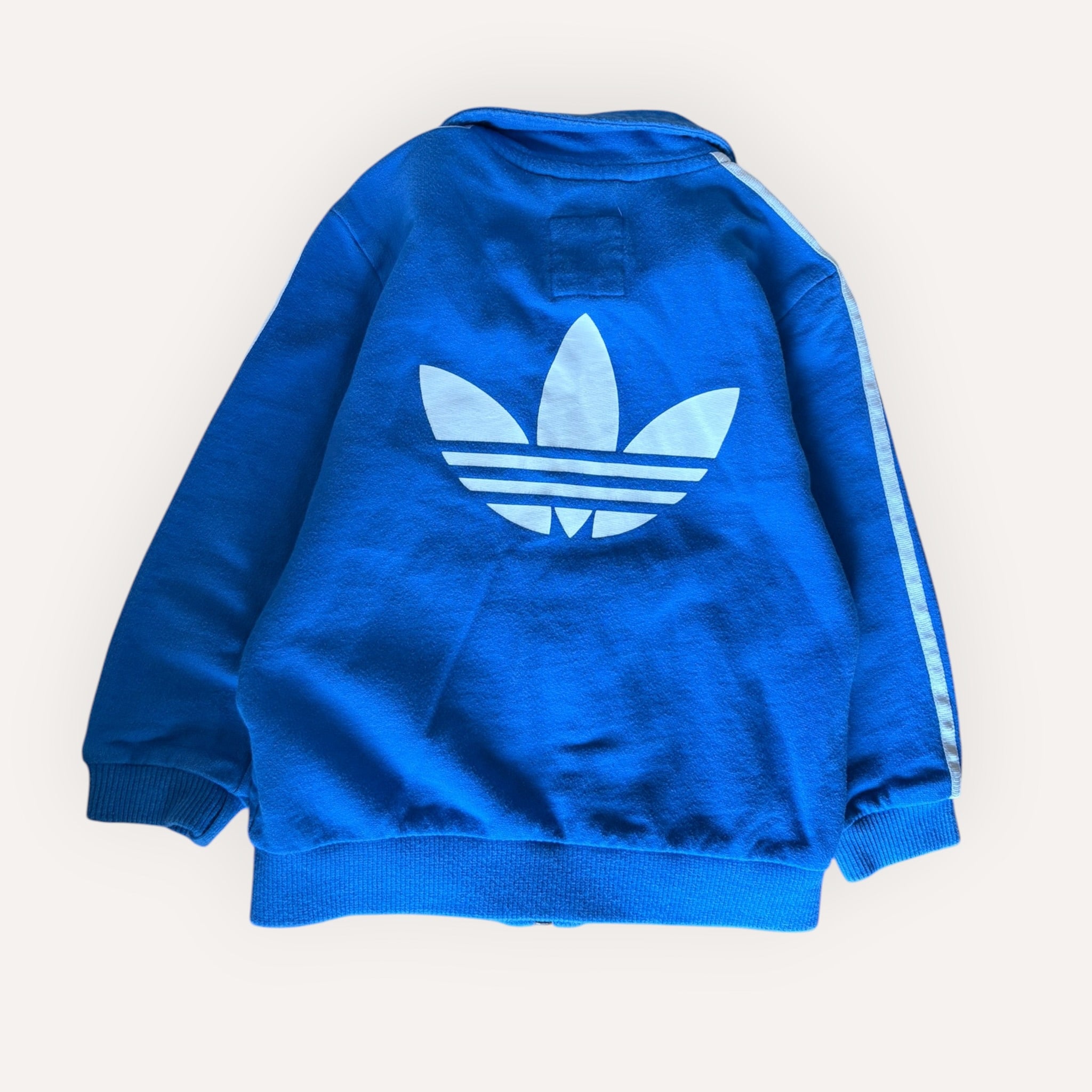 Blue Cotton Adidas Zip-up Jacket (2T)
