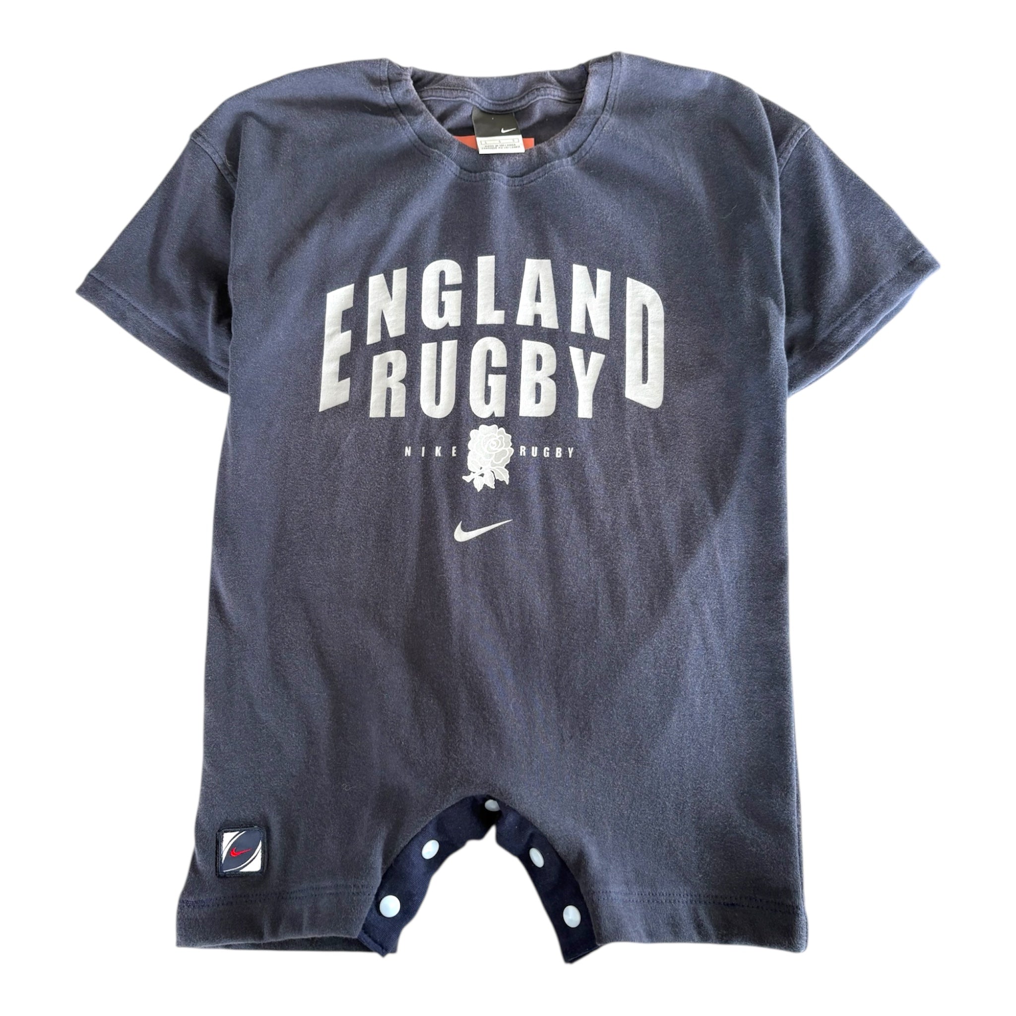 Vintage England Rugby Nike Reckless Romper (3T).