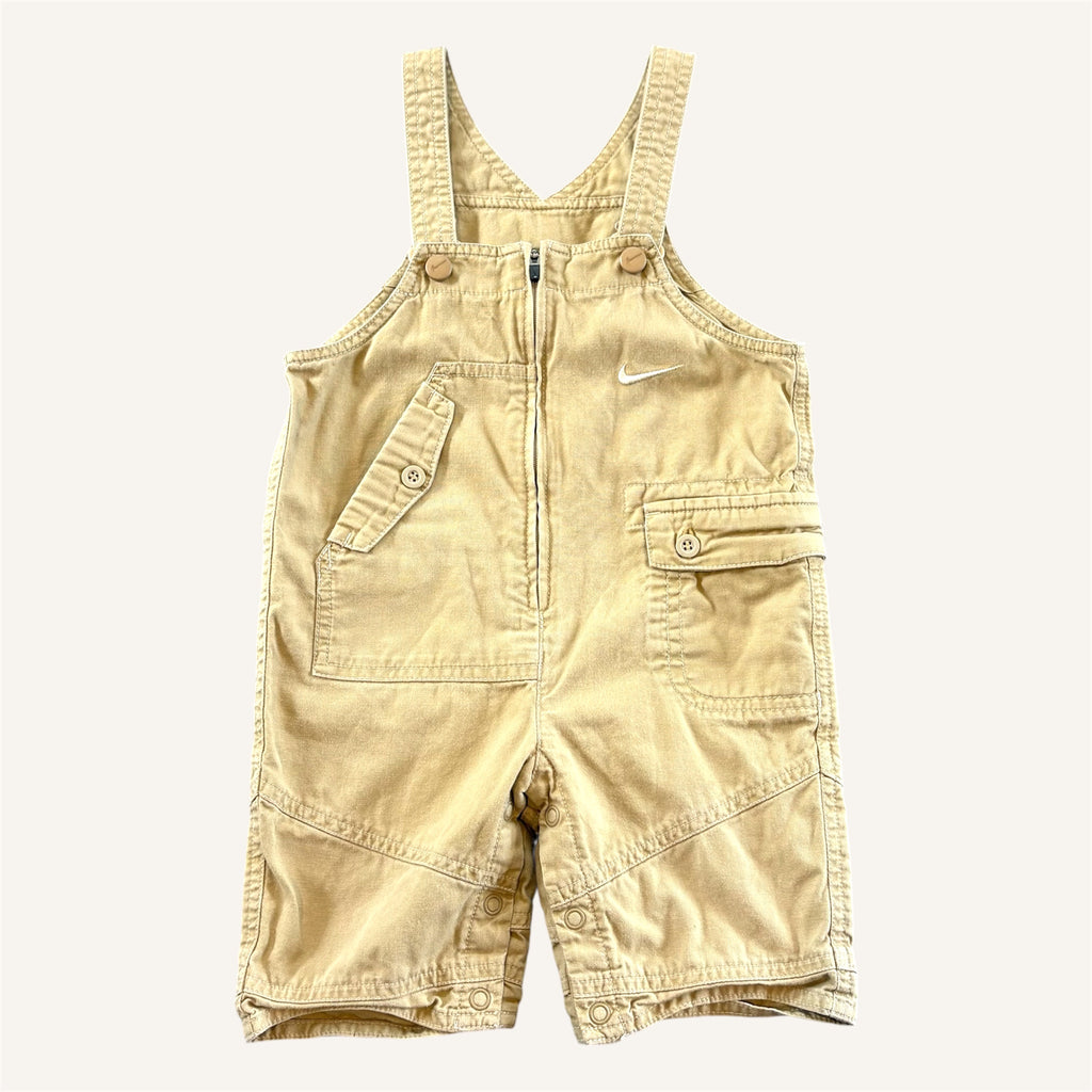 Nike Beige Y2K Cargo Style Shortalls (1-2T)