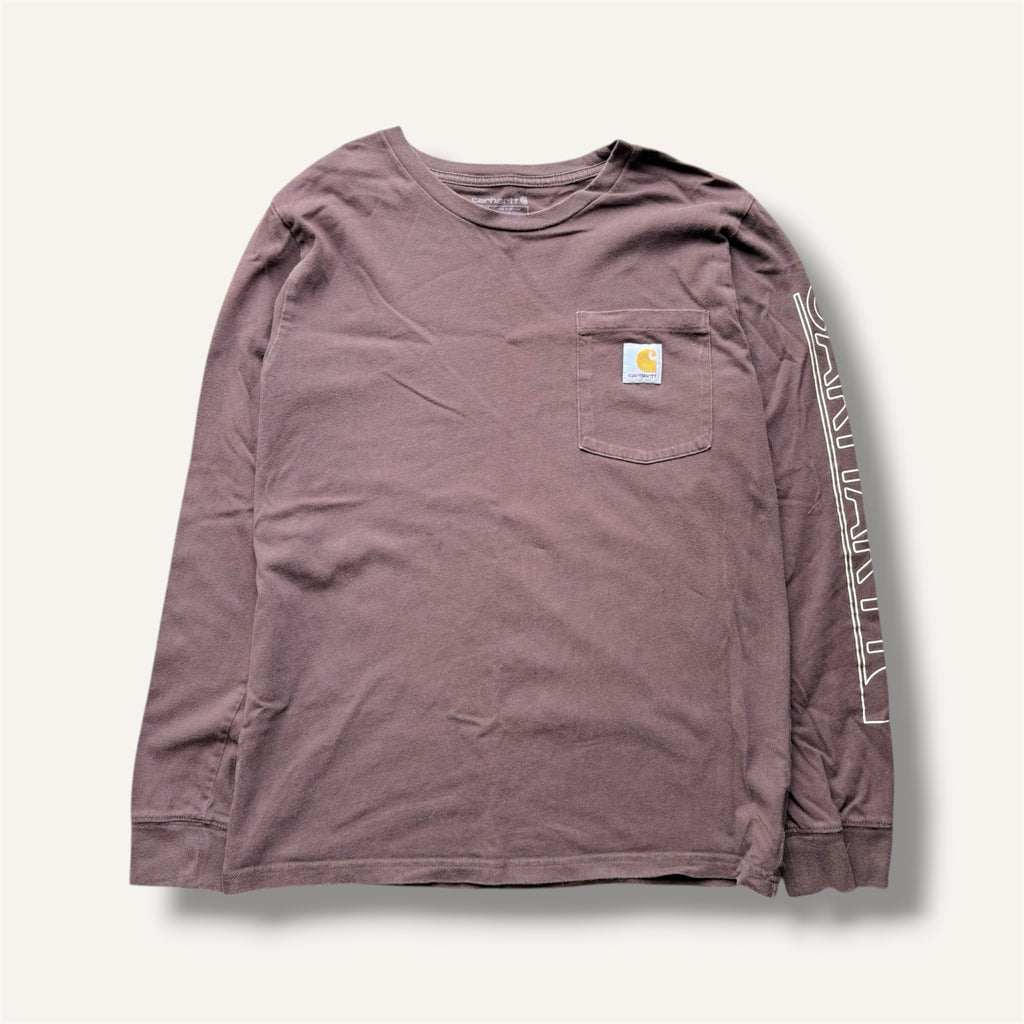 Carhartt Chocolate Brown Graphic Long Sleeve T-shirt (12/14)