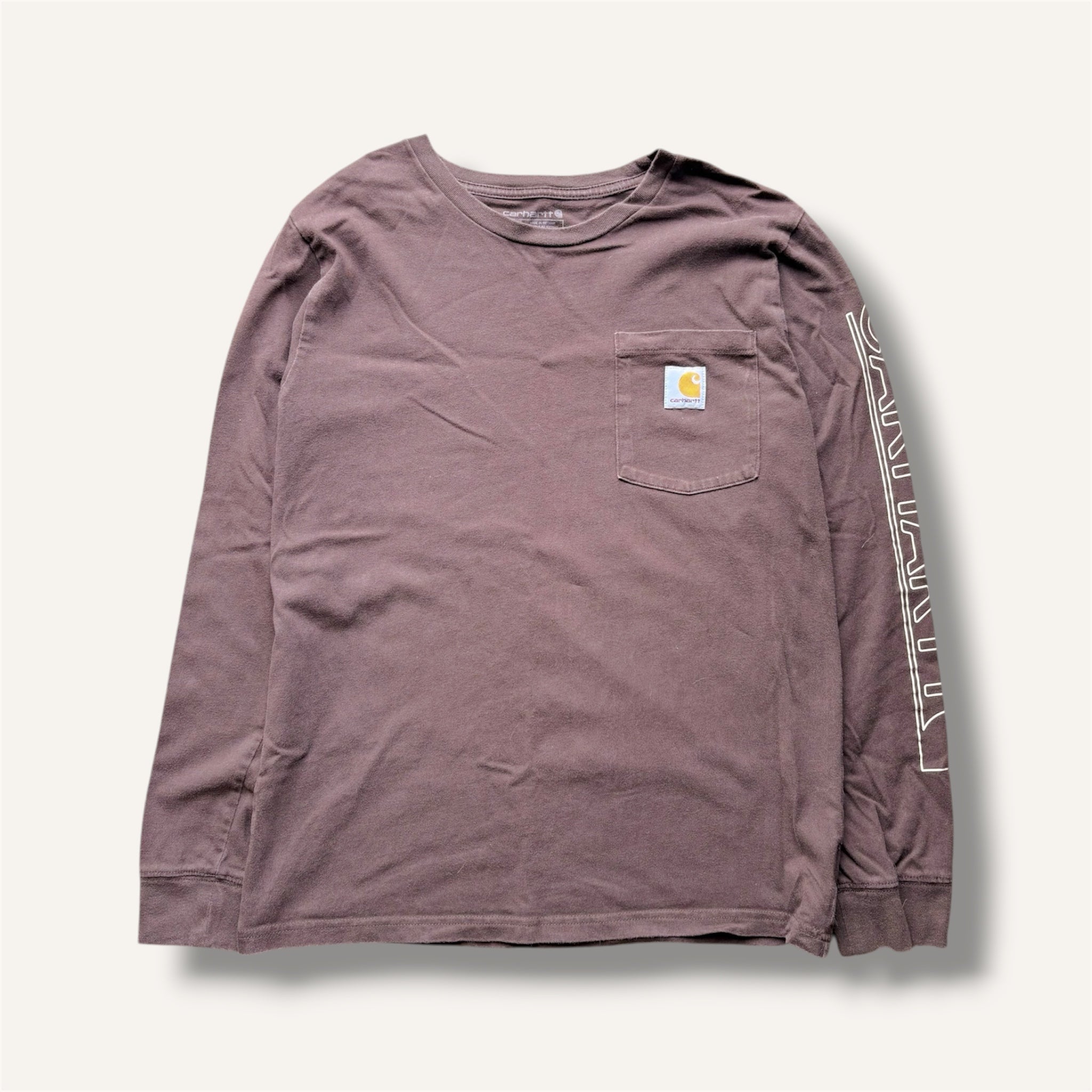 Carhartt Chocolate Brown Graphic Long Sleeve T-shirt (12/14)