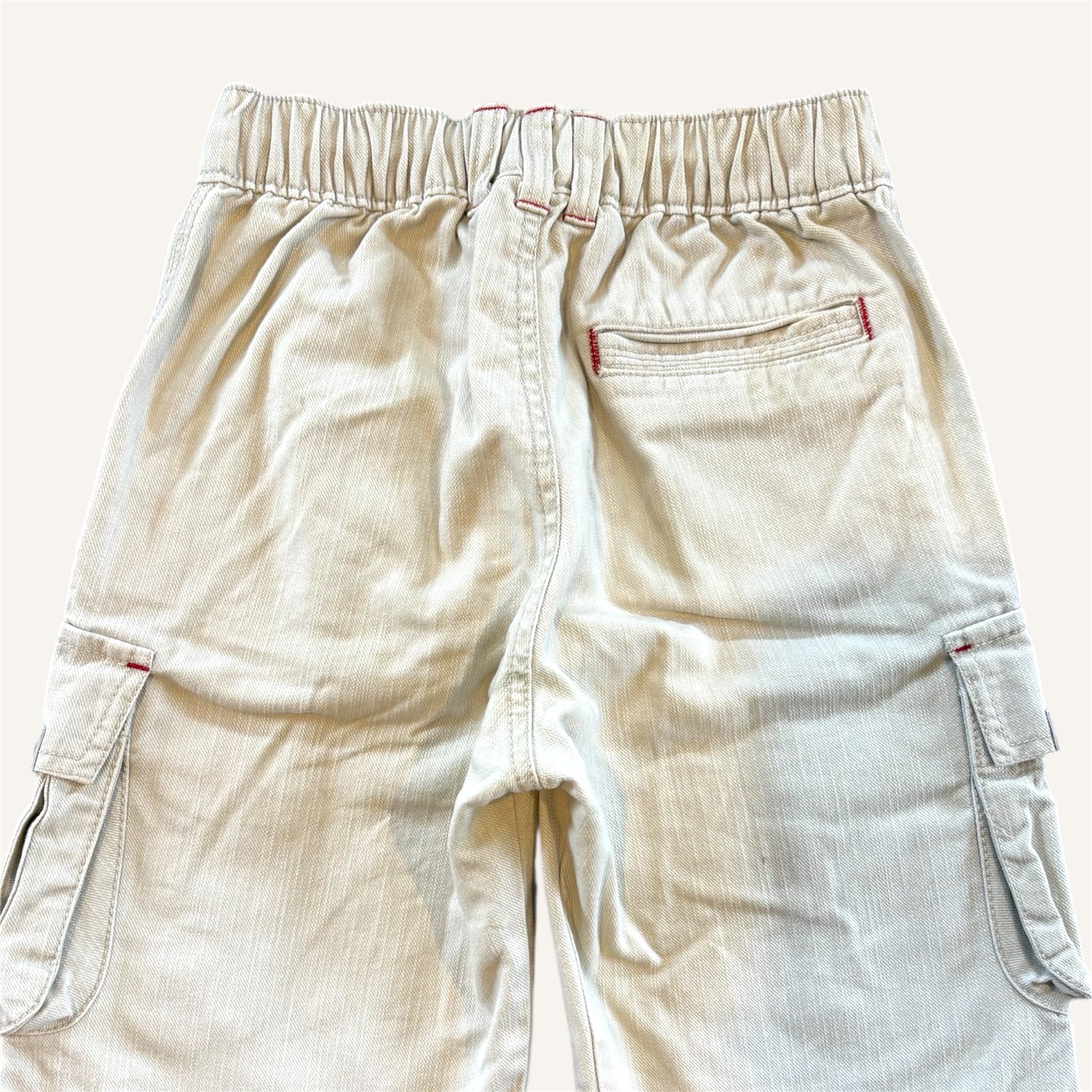 Nike Light Beige Denim Y2K Cargo Shorts (6/7)