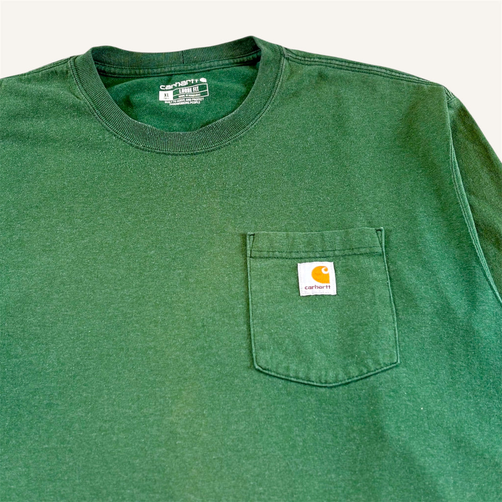 Carhartt Adults Forrest Green Long Sleeve T-shirt (Adults XL)